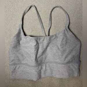 Vuori gray Long Line Elevation Women’s Sports Bra
